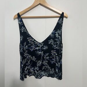Free People Flowy Floral Cropped Top